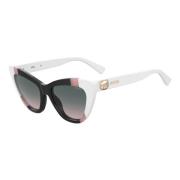 Zonnebril Mos122/S Zwart Roze/Grijs Moschino , White , Dames