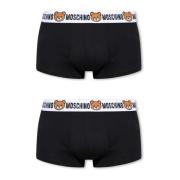 Merkboxers 2-pack Moschino , Black , Heren