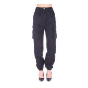 Damesbroek met rits en knopen Moschino , Black , Dames