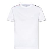 T-shirt met logo Moschino , White , Heren