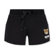 Bedrukte shorts Moschino , Black , Dames