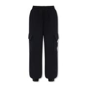 Cargo sweatpants Moschino , Black , Dames