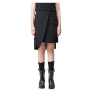 Stijlvolle Gonna voor Vrouwen Moschino , Black , Dames