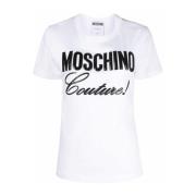 Witte T-shirt en Polo - Ultiem Comfort en Stijl Moschino , White , Dam...