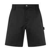 Zwarte Bermuda Shorts van Katoen voor Heren Moschino , Black , Heren