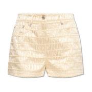 Shorts met monogram Moschino , Beige , Dames