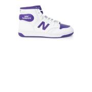 Herfst/Winter Leren Sneakers New Balance , Purple , Dames
