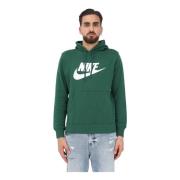 Groene Pullover Hoodie voor Mannen en Vrouwen Nike , Green , Unisex