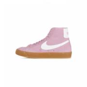 Blazer Mid 77 Suede Hoge Top Nike , Pink , Dames