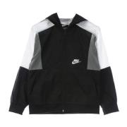 Geweven jas in zwart/wit/rookgrijs Nike , Multicolor , Heren