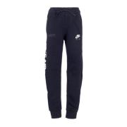 Air Brushed Zwarte Fleece Joggers Nike , Black , Heren