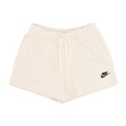 Mid-Rise Club Fleece Shorts Nike , Beige , Dames