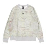 Trendy Fleece Crew Sweatshirt Nike , White , Dames