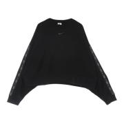 Oversize Crewneck Sweatshirt Zwart Nike , Black , Dames