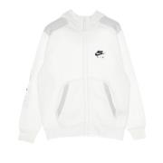Sports Air Hoodie Zip Sweatshirt Nike , White , Heren