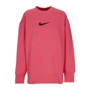 Oversized Fleece Crewneck Sportkleding Nike , Pink , Dames