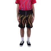 Gradiënt sweatshirt shorts Octopus , Black , Heren