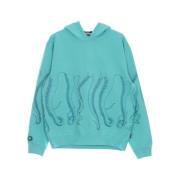 lichtgewicht hoodie geverfd Octopus , Blue , Heren