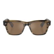 Groene Olijf Zonnebril Oliver Peoples , Brown , Heren