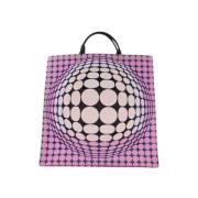 Optische Print Shopper Tas - Vasarely Collectie Paco Rabanne , Pink , ...