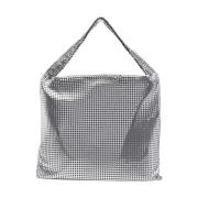 Zilveren Pixel Tote Tas Paco Rabanne , Gray , Dames