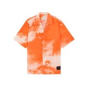 Cloud Print Overhemd Paul Smith , Orange , Dames