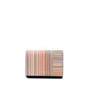 Signature Stripe Mini Trifold Portemonnee Paul Smith , Multicolor , Da...