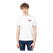 Eenvoudig Ronde Hals T-shirt met Decoratieve Print Pepe Jeans , White ...