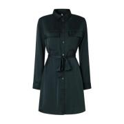 Belted Coats Pepe Jeans , Green , Dames