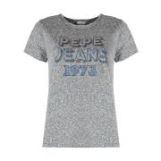 T-shirt Bibiana Pepe Jeans , Gray , Dames