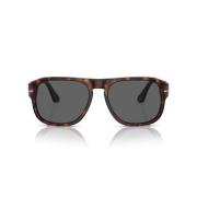 Vierkant geïnspireerd druppelmodel zonnebril Persol , Brown , Unisex