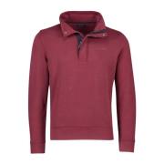 Bordeaux Half Zip Sweater Pierre Cardin , Red , Heren