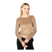 Round-neck Knitwear Pinko , Beige , Dames