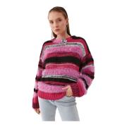 Round-neck Knitwear Pinko , Pink , Dames