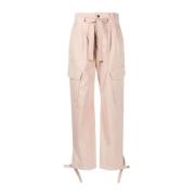 Tapered Trousers Pinko , Beige , Dames