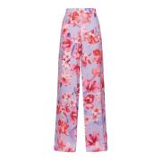 Wide Trousers Pinko , Pink , Dames