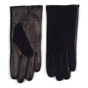 Dames Leren Handschoenen Zwart Howard London , Black , Heren