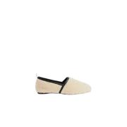 Schapenvacht Slip-On Espadrilles Castañer , Beige , Dames