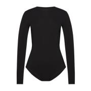 Lange mouwen bodysuit van stretch gebreide stof Maison Margiela , Blac...