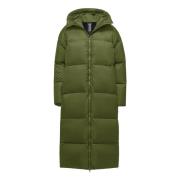 Down Jackets BomBoogie , Green , Dames