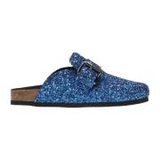 Blauwe Glitter Slipper Mules Philosophy di Lorenzo Serafini , Blue , D...