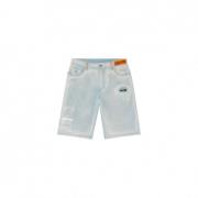 8000 Hammer Denim Shorts - Maat 31, Medium Grijs/Wit Heron Preston , B...