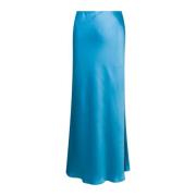 Maxi Skirts Plain Units , Blue , Dames