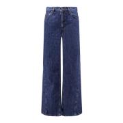 Wide Jeans A.p.c. , Blue , Dames