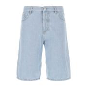 Denim Bermuda Shorts Marcelo Burlon , Blue , Heren