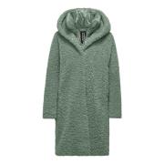 Faux Fur Shearling Jackets BomBoogie , Green , Dames