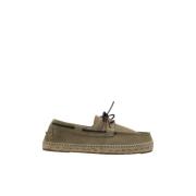 Suede shoes with logo Manebí , Green , Heren