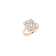 Rechthoekige Diamanten Zandring - Elegant Damesaccessoire Pomellato , ...