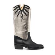 High Boots Via Roma 15 , Gray , Dames
