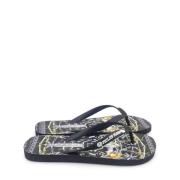 Flip Flops Sliders Philipp Plein , Black , Dames